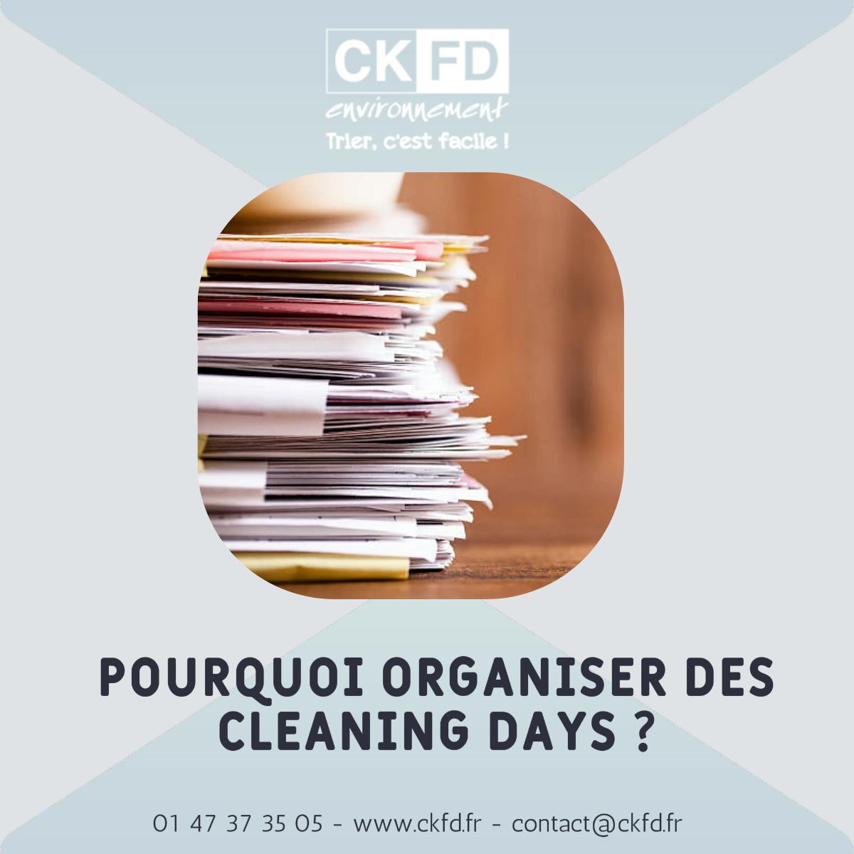 Pourquoi organiser des Cleaning Days ?